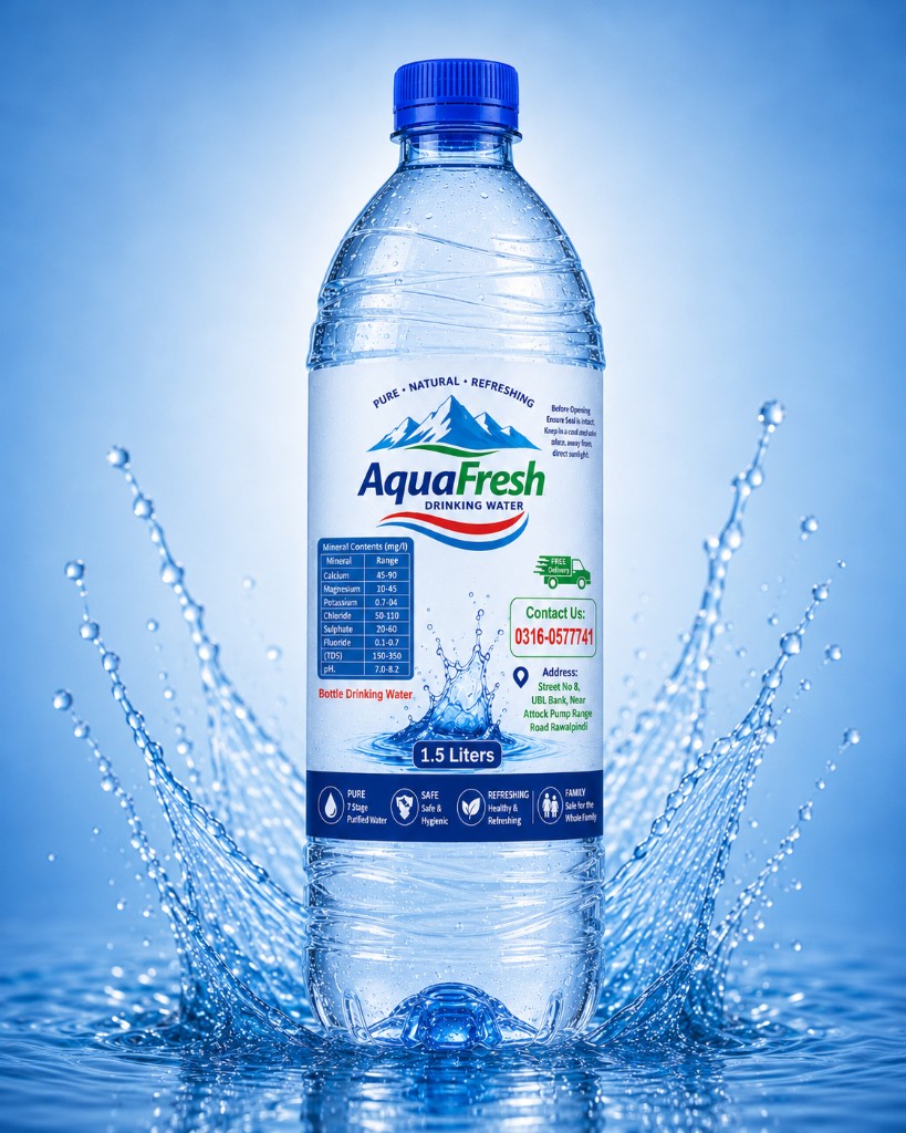 Aqua Fresh 1.5 Liter Bottle