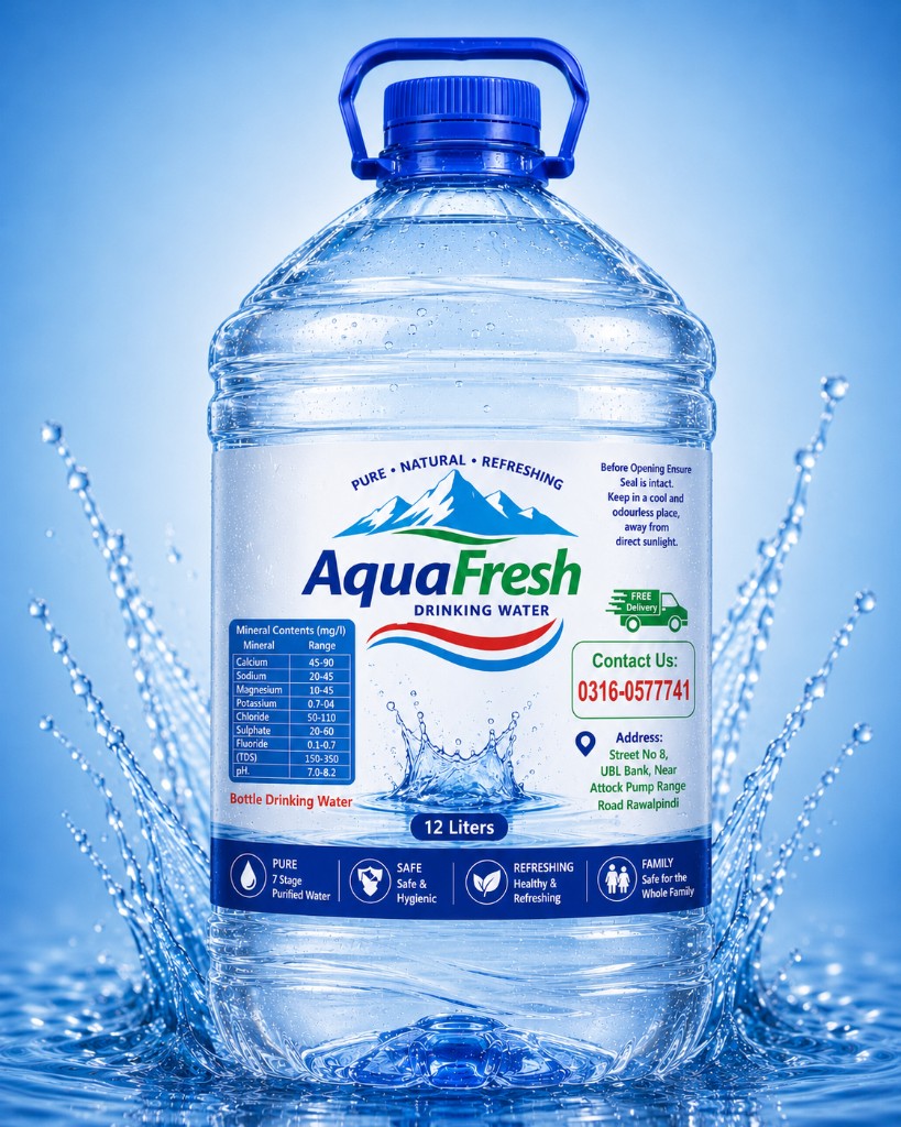 Aqua Fresh 12 Liter Bottle